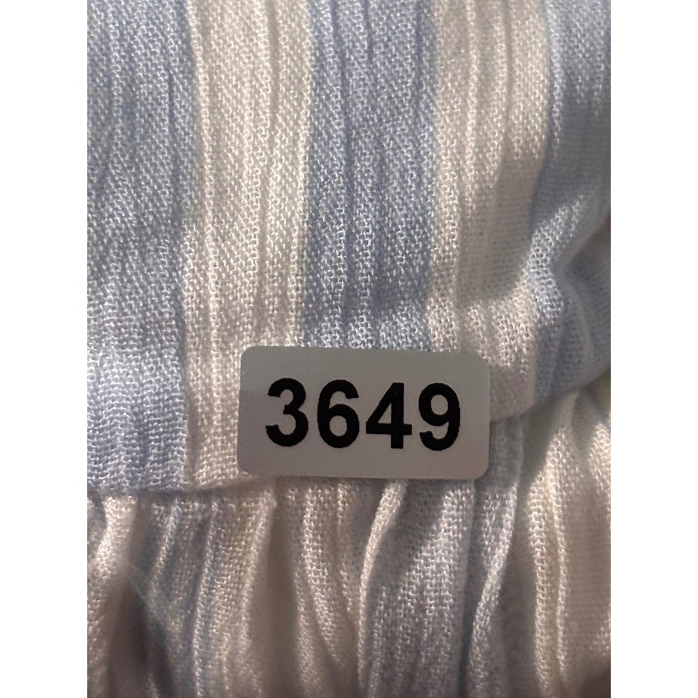 Altard State Striped Ruffle Cap Sleeve Tie Waist Romper Blue Pink AL-127A L - Picture 12 of 12